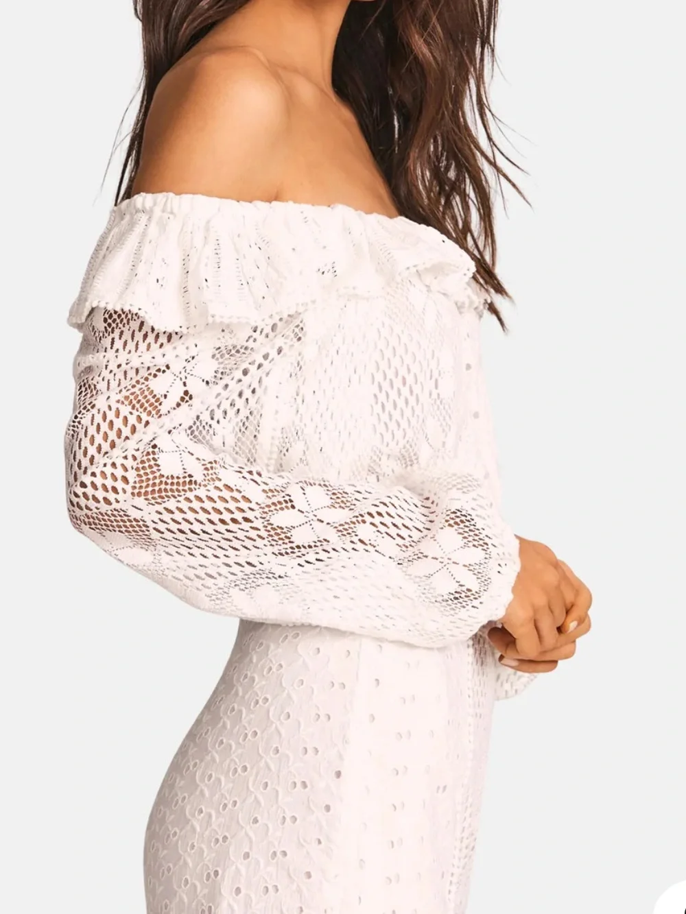 DORABELLA CROP TOP TRUE WHITE